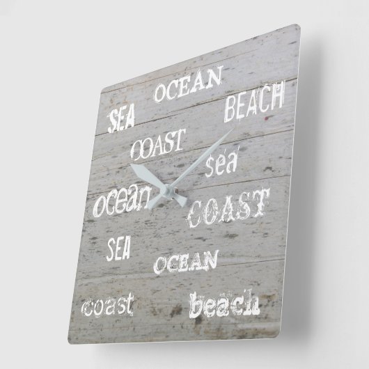 Handgeschriebenes Skript des modernen Quadratische Wanduhr (Winkel)