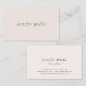 Handgeschriebenes Skript Einfache Vorlage Modernes Visitenkarte (Vorne/Hinten)