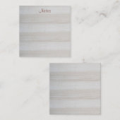 Handgeschriebenes Skript Elegant Template Holzlook Mitteilungskarte (Vorne/Hinten)