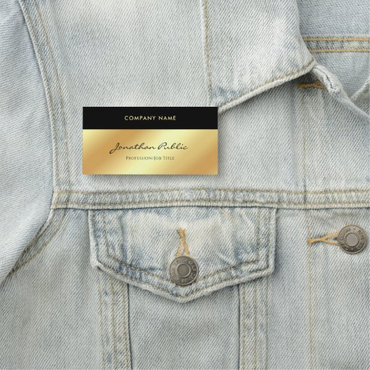 Handgeschriebenes Skript-elegante Namensschild (Beispiel)