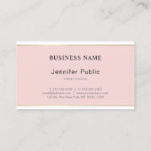 Handgeschriebenes Skript erröten rosa Visitenkarte (Rückseite)