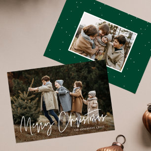Handgeschriebenes Skript Frohe Weihnachten 2 Foto
