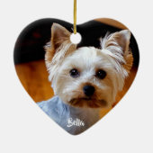 Handgeschriebenes Skript für benutzerdefinierte Fo Keramik Ornament (Hinten)