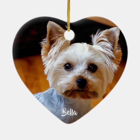 Handgeschriebenes Skript für benutzerdefinierte Fo Keramik Ornament (Hinten)