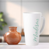 Handgeschriebenes Skript für "Chic Seafoam Green N