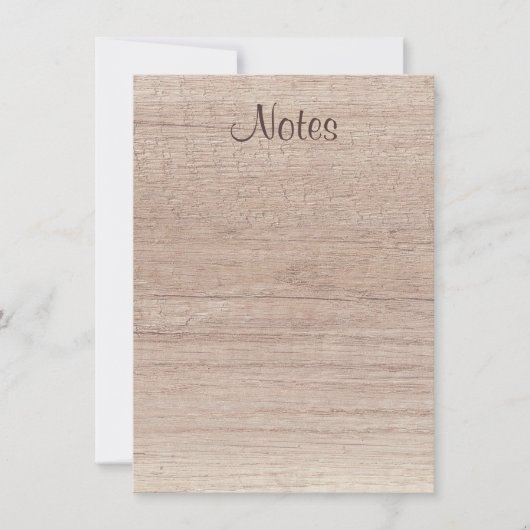 Handgeschriebenes Skript für den natürlichen Holzs Mitteilungskarte (Vorderseite)