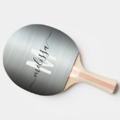 Handgeschriebenes Skript für die Verwendung von Si Tischtennis Schläger (Seitenansicht)