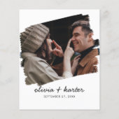 Handgeschriebenes Skript für Foto-Hochzeit (Rückseite)