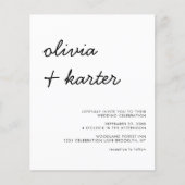 Handgeschriebenes Skript für Foto-Hochzeit (Vorderseite)