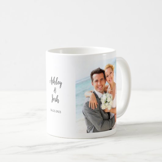 Handgeschriebenes Skript für Hochzeitsskripte im F Kaffeetasse (VorderseiteRechts)
