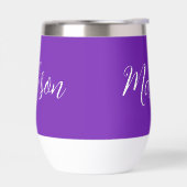 Handgeschriebenes Skript für hübschen Lila Persona (Links)