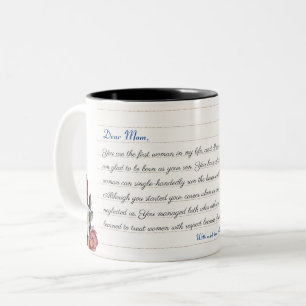 Handgeschriebenes Skript für personalisierte benut Zweifarbige Tasse