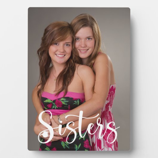 Handgeschriebenes Skript für Sisters Fotoplatte (Vorderseite)