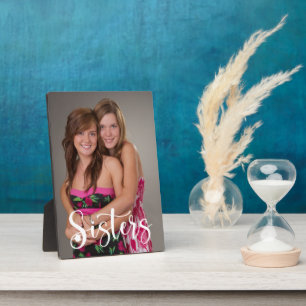 Handgeschriebenes Skript für Sisters Fotoplatte