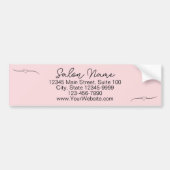 Handgeschriebenes Skript für Unternehmen in Pink u Autoaufkleber (Vorne)