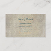 Handgeschriebenes Skript für Vintages Parchement Visitenkarte (Rückseite)