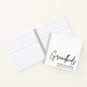 Handgeschriebenes Skript Großkinder machen Leben g Notizblock (Innenseite)