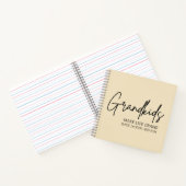 Handgeschriebenes Skript Großkinder machen Leben g Notizblock (Innenseite)