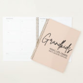 Handgeschriebenes Skript Großkinder machen Leben g Planer (Anzeige)