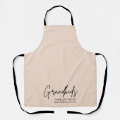 Handgeschriebenes Skript Großkinder machen Leben g Schürze (Vorderseite)