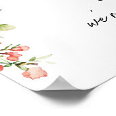 Handgeschriebenes Skript Herzlich willkommen beim  Poster (Ecke)