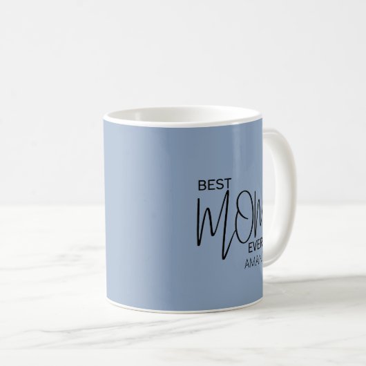 Handgeschriebenes Skript Minimalistisch Beste Mama Kaffeetasse (VorderseiteRechts)