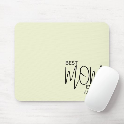 Handgeschriebenes Skript Minimalistisch Beste Mama Mousepad (Mit Mouse)