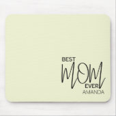 Handgeschriebenes Skript Minimalistisch Beste Mama Mousepad (Vorne)