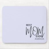 Handgeschriebenes Skript Minimalistisch Beste Mama Mousepad (Vorne)