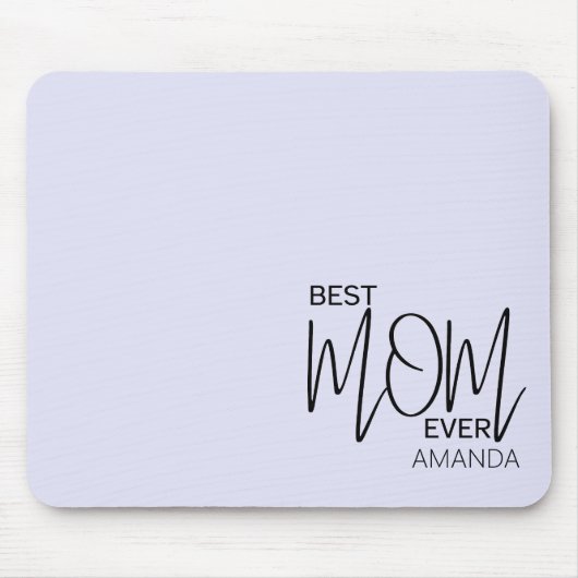 Handgeschriebenes Skript Minimalistisch Beste Mama Mousepad (Vorne)