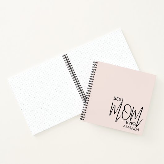 Handgeschriebenes Skript Minimalistisch Beste Mama Notizblock (Innenseite)