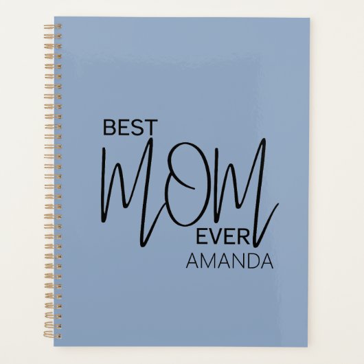 Handgeschriebenes Skript Minimalistisch Beste Mama Planer (Vorderseite)