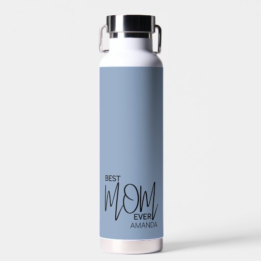 Handgeschriebenes Skript Minimalistisch Beste Mama Trinkflasche (Vorne)