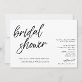 Handgeschriebenes Skript Minimalistisch Modernes B Einladung (Vorderseite)