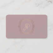 Handgeschriebenes Skript Modern Monogram Template Visitenkarte (Vorderseite)