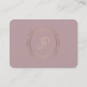 Handgeschriebenes Skript Modern Monogram Template Visitenkarte (Vorderseite)