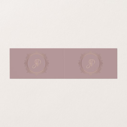 Handgeschriebenes Skript Moderne Elitedesignvorlag Visitenkarten (Außenseite Aufgefaltet)