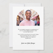 Handgeschriebenes Skript Moderner Abschluss mit 2  Ankündigung (Rückseite)