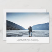 Handgeschriebenes Skript Multi-Foto Save the Date (Rückseite)