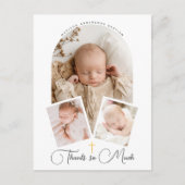 Handgeschriebenes Skript Religiöse Taufe Vielen Da Postkarte (Vorderseite)