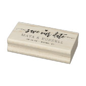 Handgeschriebenes Skript Rette unser Datum Gummistempel (Stempel)