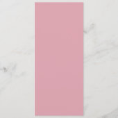 Handgeschriebenes Skript Rosa und Rote Hochzeit Programm (Rückseite)