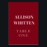 Handgeschriebenes Skript Rosa und Rote Hochzeit Tischnummer<br><div class="desc">Führen Sie Ihre Gäste stilvoll mit diesen handgeschriebenen Script-Tischnummern Rosa und Rot Custom Wedding. Diese eleganten Tischkarten sind mit romantischer Kalligrafie in sanftem Rosa und fett rotem Rot gestaltet und eignen sich hervorragend als Touch für Ihr Empfang-Dekor. Personalisieren Sie mit Ihren Namen, Initialen oder Hochzeitsdatum für einen koordinierten Look, der...</div>