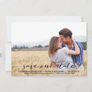 Handgeschriebenes Skript Save Our Date Ankündigung