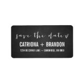 Handgeschriebenes Skript-Save the Date-Adressenlab Adressaufkleber (Vorne)