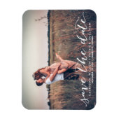 Handgeschriebenes Skript Speichern der Datumsmagne Magnet (Vertikal)