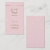 Handgeschriebenes Skript Stilvoll designt Luxus Mo Visitenkarte (Vorne/Hinten)