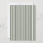 Handgeschriebenes Skript Taupe Green Brautparty Einladung (Rückseite)