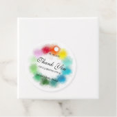 Handgeschriebenes Skript Vielen Dank für die farbe Geschenkanhänger (Beispiel)