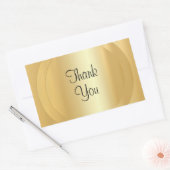 Handgeschriebenes Skript Vielen Dank Text Imitate  Rechteckiger Aufkleber (Umschlag)